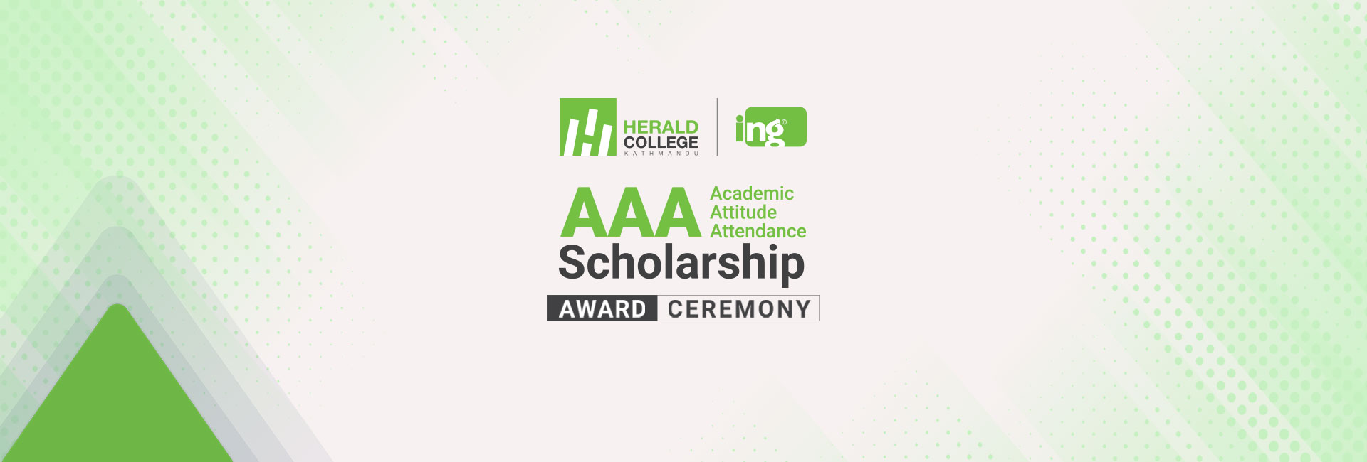 Herald College AAA Scholarship Award Ceremony